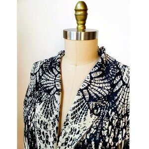 Vintage Y2K Southwestern Feather Knit Duster Cardigan - Size M